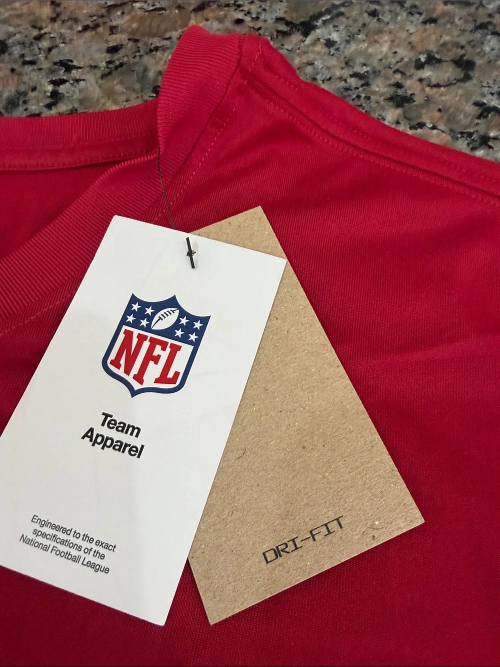 Nike Dri-Fit Red Short-Sleeve Arizona Cardinals Logo Tee Brand New